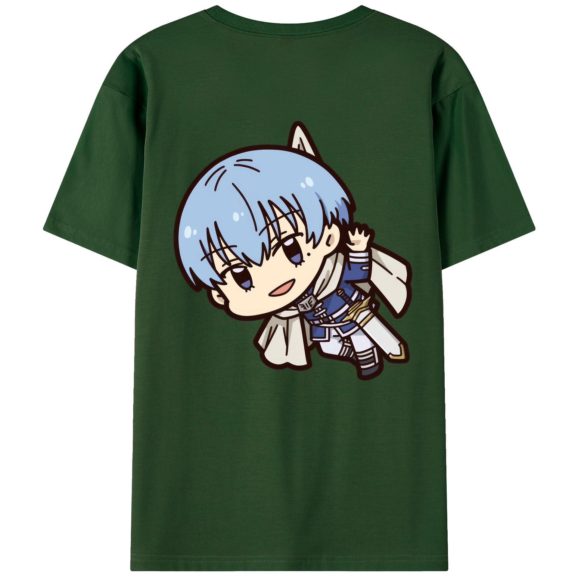 （画像用） 葬送のフリーレン Frieren 綿100％半袖Tシャツ（背面プリント）